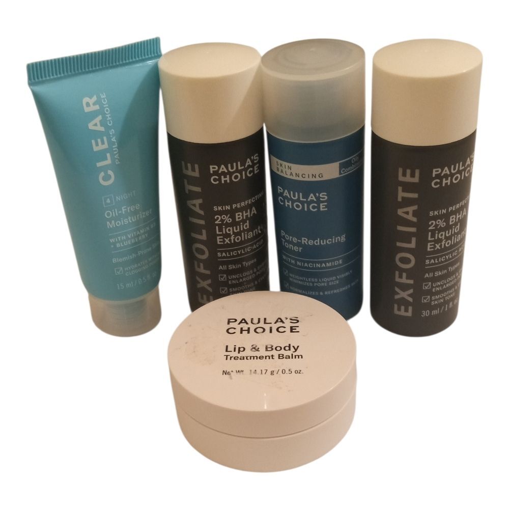 New Paula's Choice Skincare Essentials Set Bundle Of 5